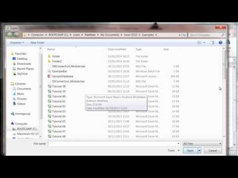 Excel 2010 VBA Tutorial 99   GetOpenFilename