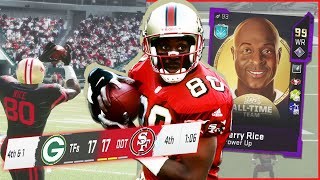 99 Jerry Rice Stepping Up BIG When We Need Him! (Madden 20)