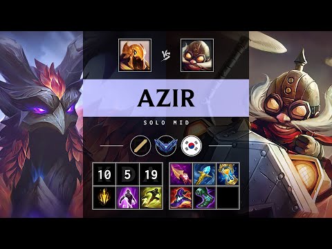 Azir Mid vs Corki - KR Diamond Patch 25.13