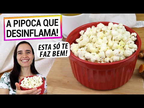 ESTA PIPOCA É ANTI INFLAMATÓRIA, TE ENSINO A FAZER! FEITA SEM ÓLEO, MAIS SAUDÁVEL QUE A OUTRA!