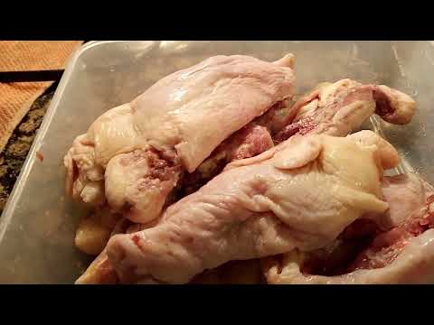 Chicken Back Stew and dumplings from scratch