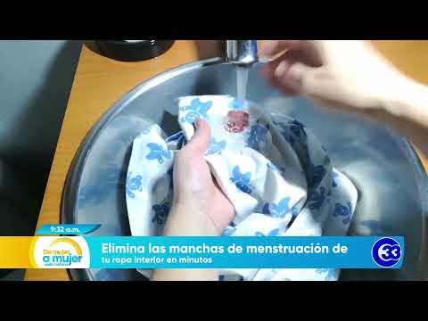 #DeMujerAMujer | Elimina las manchas de menstruación de tu ropa interior en minutos