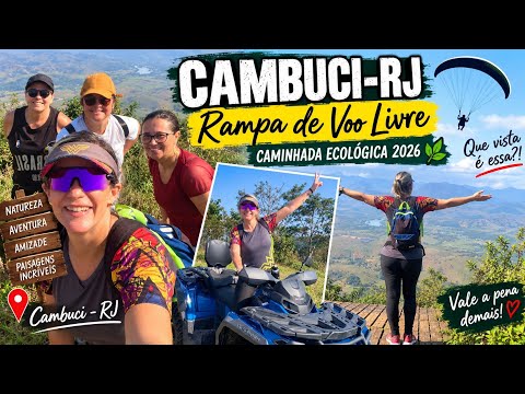 CAMBUCI-RJ 😱 Fui até a Rampa de Voo Livre! | Caminhada Ecológica 2026 🌿⛰️