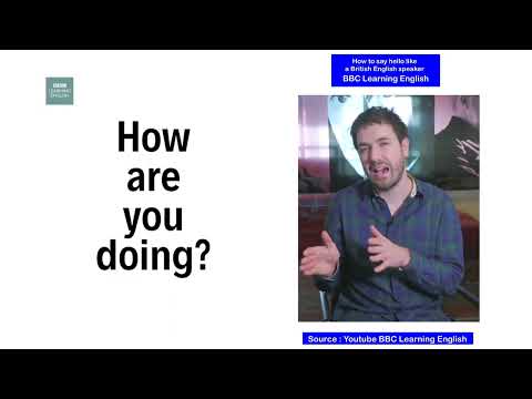 How to say hello like a British English speaker - BBC Learning English
