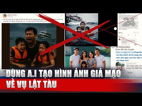 Dùng A.I tạo hình ảnh giả mạo về vụ lật tàu