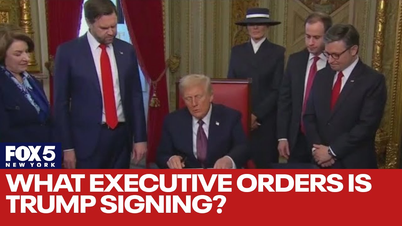What executive orders is Trump signing tonight?