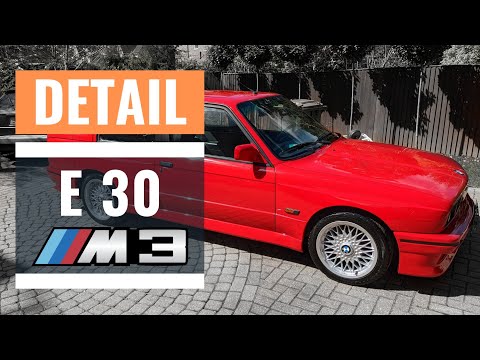 Detail: Red BMW E30 M3 deep clean and cleanse; pink to popping red with Bilt Hamber Cleanser Polish