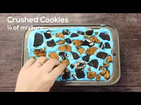 Cookie Monster Ice Cream (nomnomnomnom)