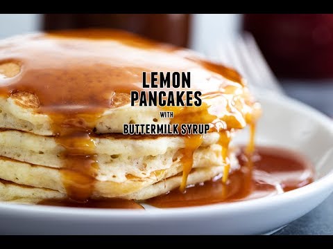 Pancakes with Lemon Syrup