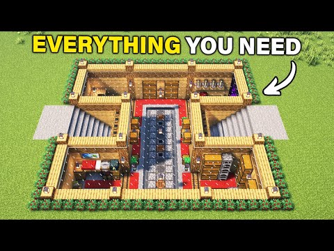 ⛏️ Minecraft : ULTIMATE Underground House 🏡 [ Build Tutorial for Survival ]