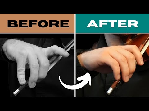 How to ACTUALLY hold the violin bow.