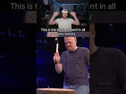 Legendary, on the biggest stage too… #reaction #hammer