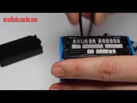 Sellos con letras intercambiables con imprentillas Typo Printy