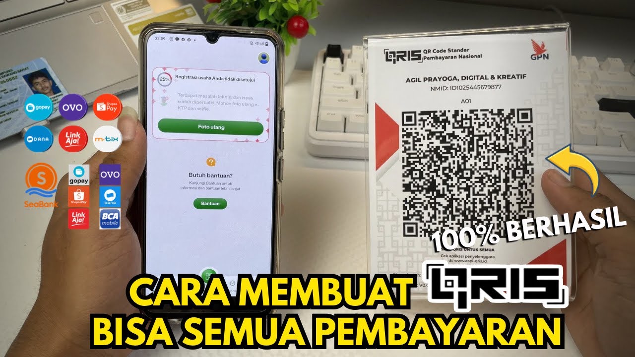 CARA MEMBUAT QRIS UNTUK SEMUA PEMBAYARAN | CARA DAFTAR QRIS TANPA BIAYA ADMIN TERBARU 2026