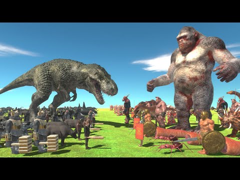 Infinity War - Dark Team VS Red Team - Animal Revolt Battle Simulator