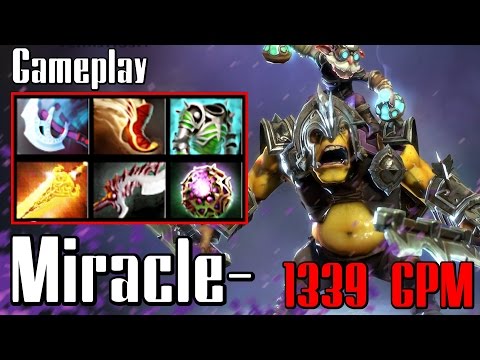 Miracle- Alchemist 1339GPM and 1013XPM - Dota 2 Gameplay (Ranked, 8000 MMR)