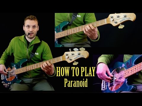 How to play Paranoid (Black Sabbath) Bass Riff of the Day 32 (ITA) italiano