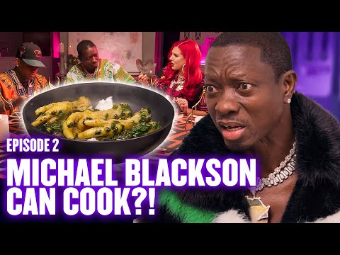 Michael Blackson Tries Fried Chicken Feet | What’s Cookin’ Good Lookin’