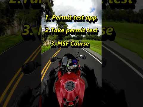 Get your motorcycle License in 3 steps!  #gsxr #how