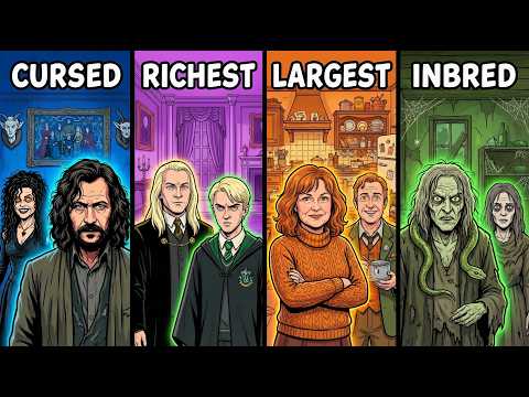 All 28 Sacred Pure Blood Families in Harry Potter EXPLAINED in Detail