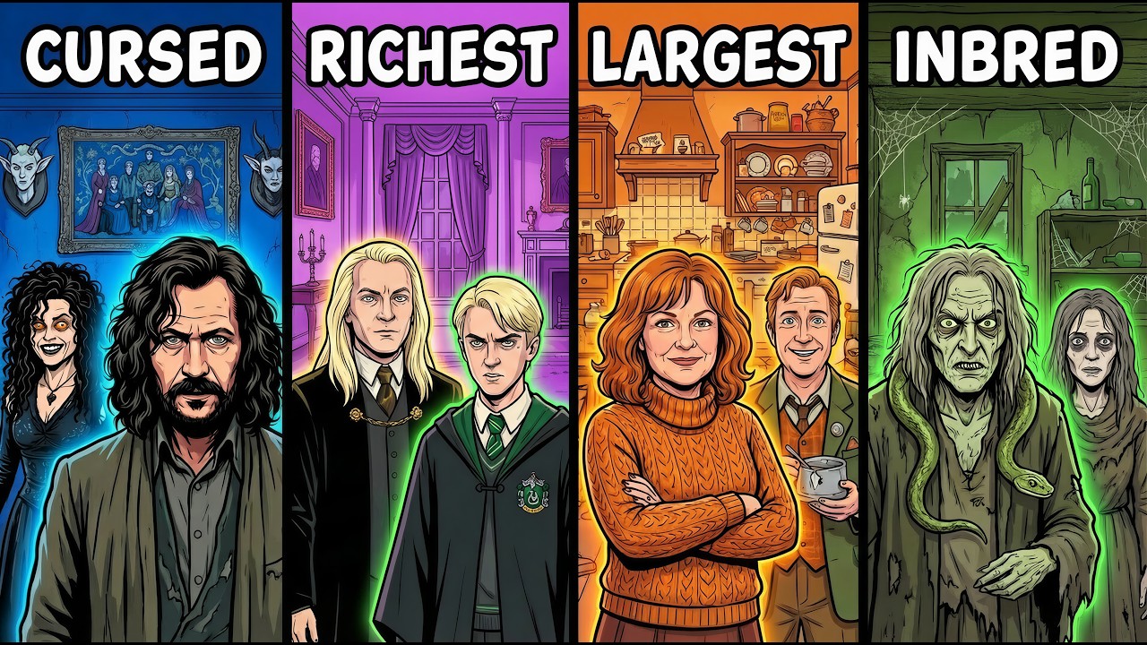 All 28 Sacred Pure Blood Families in Harry Potter EXPLAINED in Detail