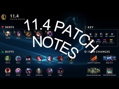 League of Legends PATCH NOTES 11.4 RUNDOWN _ ADIO SAMIRA/New Jungle meta comming?