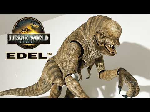 NEW EDEL JURASSIC WORLD REBIRTH D REX ARTICULATED FIGURE!!