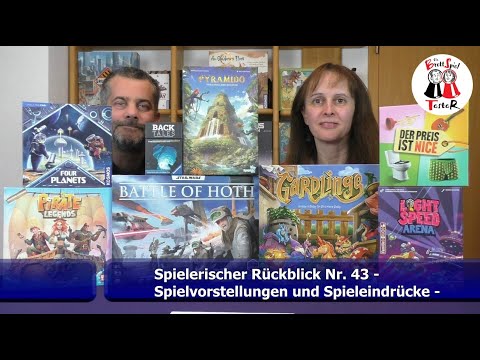 Spielerischer Rückblick Nr. 43 - Spielvorstellungen und Spieleindrücke - Die Brettspieltester