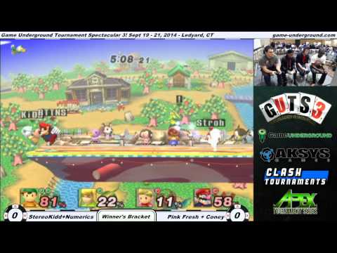 GUTS 3 - Pink Fresh + Coney vs StereoKidd + Numerics - Project M