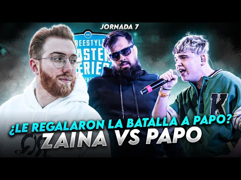 ¿LE REGALARON LA BATALLA A PAPO? | ZAINA VS PAPO FMS ARGENTINA J7