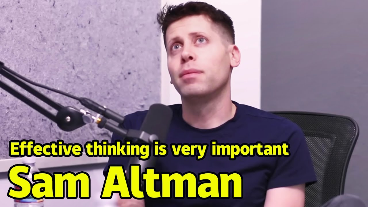 Sam Altman | First principles thinking has been very helpful to me