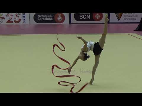 Neviana VLADINOVA (BUL) ribbon - 2017 Trofeu de Barcelona trainings
