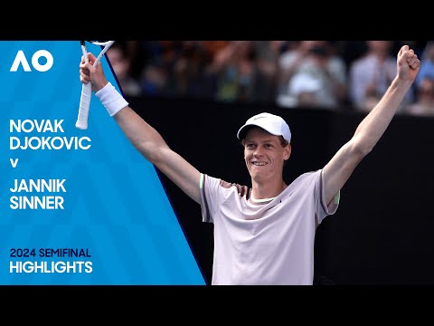 Novak Djokovic v Jannik Sinner Highlights | Australian Open 2024 Semifinal