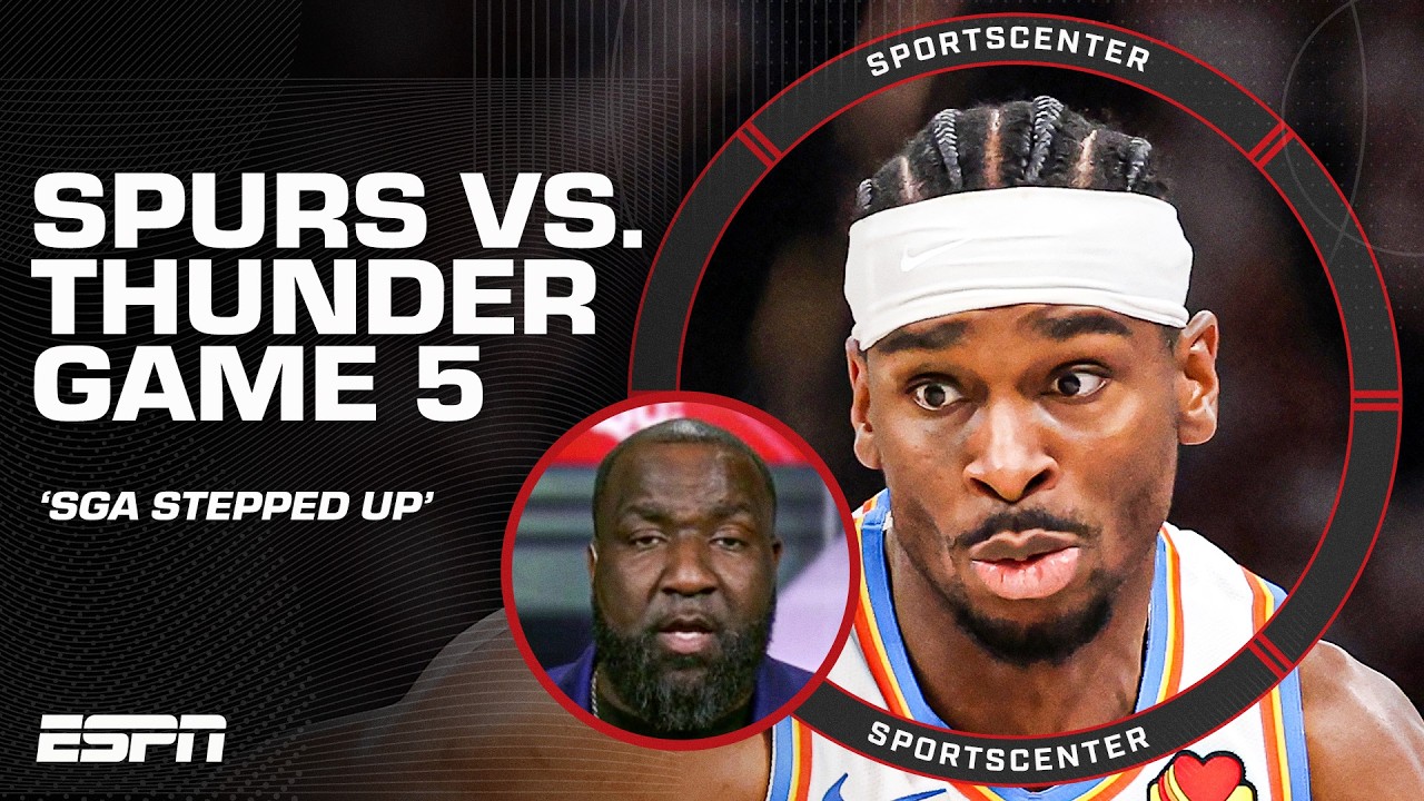 OKC IS ONE WIN AWAY FROM THE NBA FINALS 👀 Spurs vs. Thunder Game 5 REACTION | SportsCenter