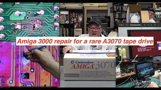 Amiga 3000 repair for a tape drive and a new microscope!