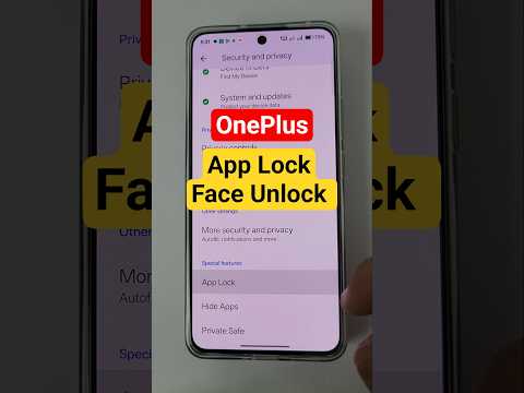 app lock with face unlock oneplus #android #oneplus #applock