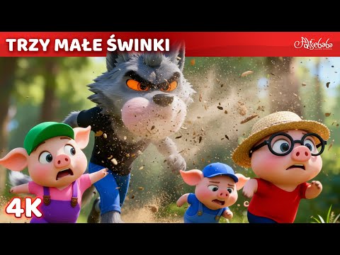Trzy Małe Świnki 🐷🐺 3D 4K | Bajki po Polsku | Bajka i opowiadania na Dobranoc