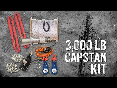 AB Chance 3,000 Pound Capstan Kit with Rock Exotica Blocks