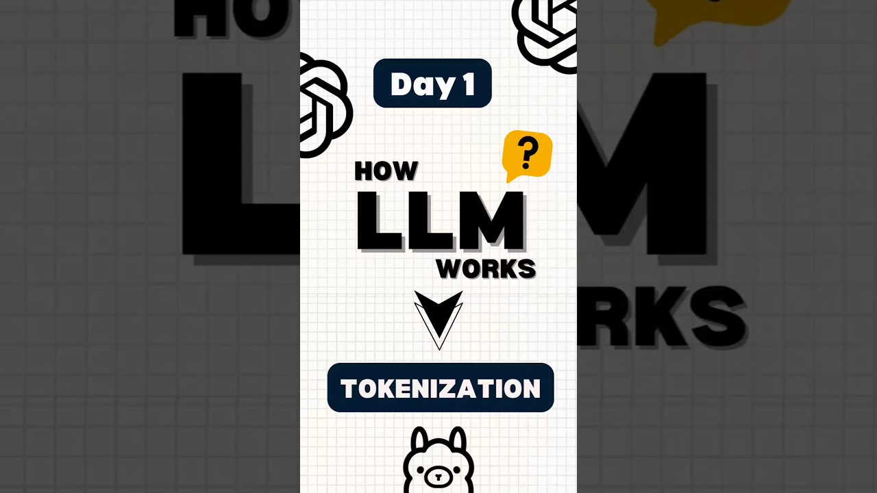 How LLM Works (Explained) | The Ultimate Guide To LLM | Day 1:Tokenization 🔥 #shorts #ai