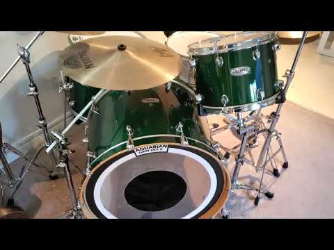 VTG MAPEX 14"x10" Emerald Green Rack Tom Drum Maple "Pro M" - Awesome! image 11