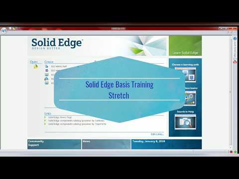 Solid Edge 2019 Tutorial Lesson 1 Sketch (In Hindi)