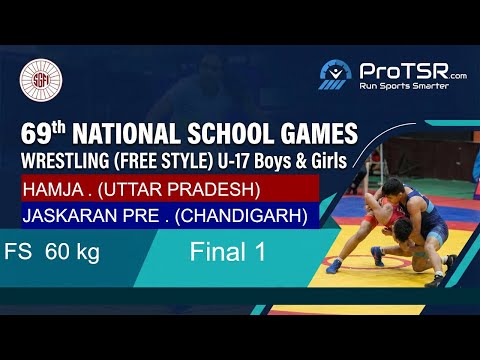 BOUT :470 FS  60 kg  -  Final 1 HAMJA . (UTTAR PRADESH)  VS  JASKARAN PRE . (CHANDIGARH)