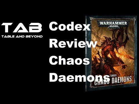 NEW Chaos Daemons Codex Review Warhammer40k neuer Codex GER deutsch tab table and beyond