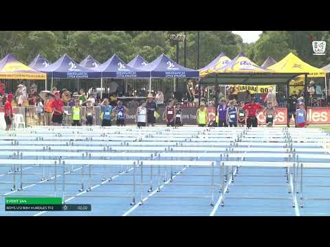 Boys U12 80m Hurdles Timed Final 2 : 2024-25 State Track and Field Championships