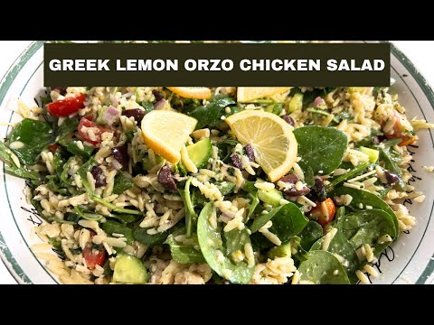 This Greek Lemon Orzo Chicken Salad Will Be Your New Favorite Summer Dish!