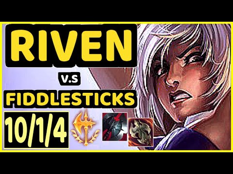 JUKES (RIVEN) vs FIDDLESTICKS - 10/1/4 KDA JUNGLE GAMEPLAY - BR Ranked DIAMOND