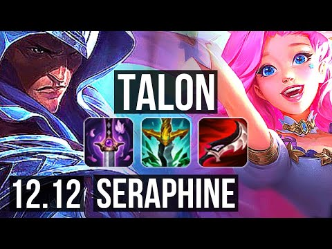 TALON vs SERAPHINE (MID) | 1.6M mastery, Legendary, 15/4/13 | EUW Master | 12.12