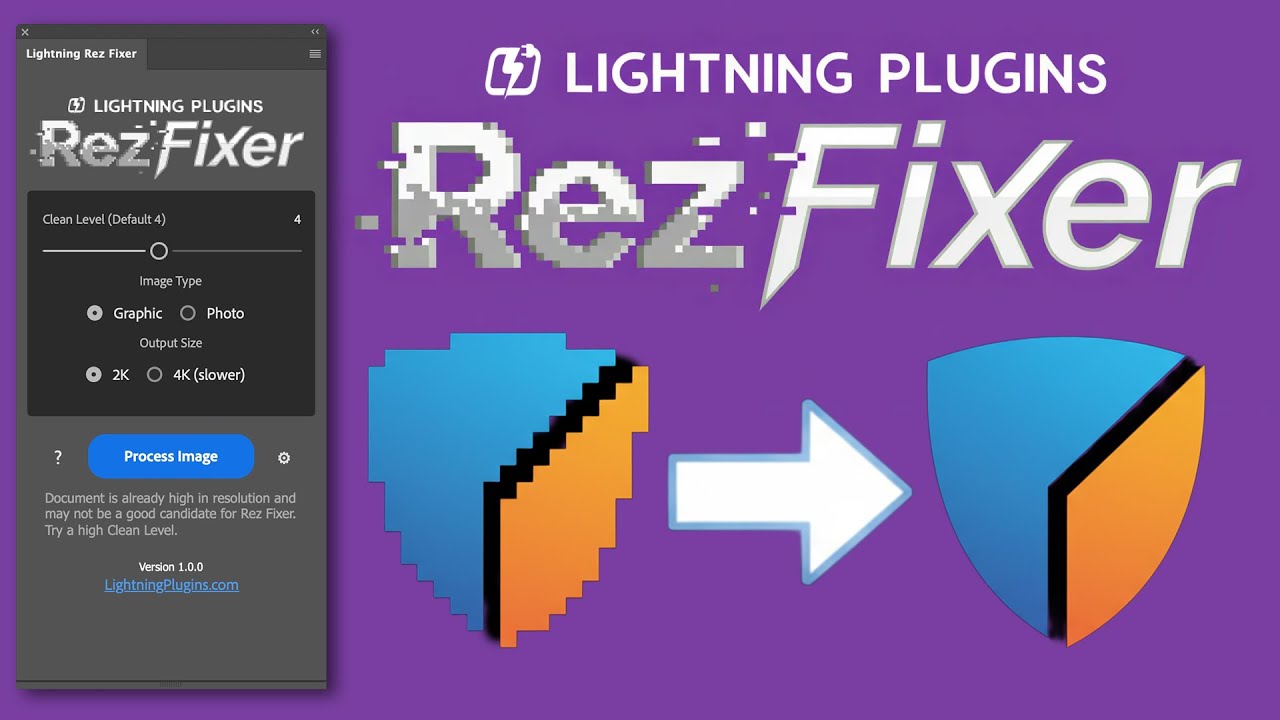Lightning Plugins Rez Fixer - Quick Demo