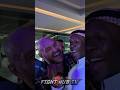 Tyson Fury CRASHES Israel Adesanya interview! Both share funny moment!