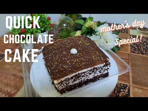 Quick chocolate cake || Mother's day special || sawera Nazim vlog